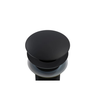 CERANO Umývadlový výpust 5/4“ click-clack bez prepadu univerzálny čierna matná CER-CC-B