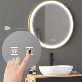 REA Zrkadlo LED 80cm HOM-02503