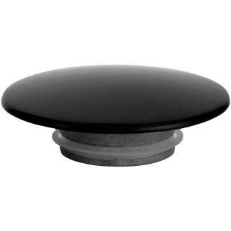 CERANO Umývadlový výpust 5/4“ click-clack s prep.+kryt z mramoru, čierna matná CER-431749