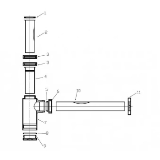 CERANO Umývadlový sifón 5/4&quot;, odpad 32 mm okrúhly čierna matná CER-423514