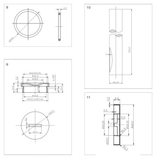 CERANO Umývadlový sifón 5/4&quot;, odpad 32 mm okrúhly čierna matná CER-423514