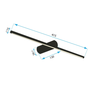 REA Nástenné svietidlo LED 40cm zlatá OSW-02434