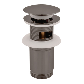výpust umývadlová CLICK-CLACK 5/4“ - veľká zátka - celokovová metal grey MD0484MG