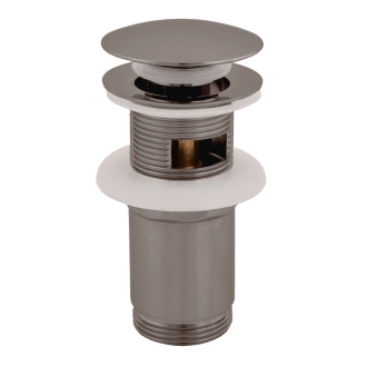 výpust umývadlová CLICK-CLACK 5/4“ - veľká zátka-celokovová metal grey - lesklá MD0484MGL