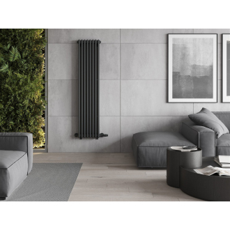 Dekoratívny radiátor Mexen Denver 1600 x 378 mm, 1487 W, antracit - W215-1600-378-00-66