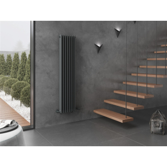 Dekoratívny radiátor Mexen Denver 1600 x 378 mm, 1487 W, antracit - W215-1600-378-00-66