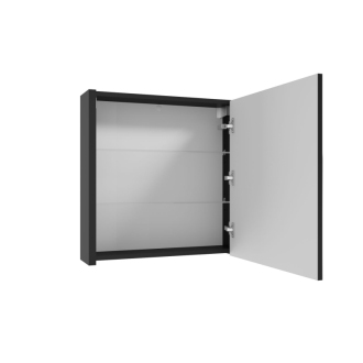 Zrkadlová skrinka SAT Delano 60x60 cm lamino čierna DELANOG60C
