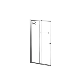 BESCO EASY SLIDE, vaňová zástena 100 × 150 cm, chróm, číre sklo BCEASL100CC