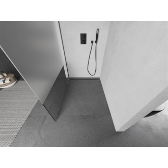 Mexen Kioto Walk-in sprchová stena 140x200, transp./frost 8, kefa. kov 800-140-101-95-35