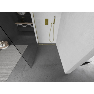 Mexen Kyoto L Walk-in sprchová stena 80 x 200 cm, transparentná, zlatá - 800-080-103-50-00