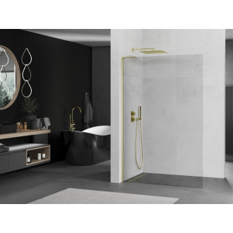 Mexen Kioto L Walk-in sprchová stena 50x200, transp., brúsené zlato 800-050-103-55-00