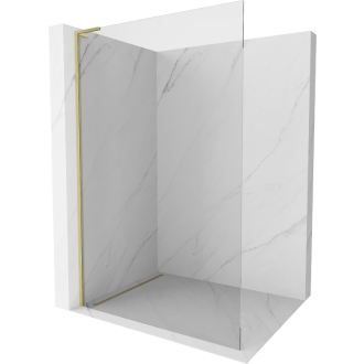Mexen Kioto L Walk-in sprchová stena 120x200, transp., brúsené zlato 800-120-103-55-00