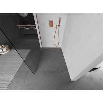 Mexen Kioto L Walk-in sprchová stena 50x200, transp., ružové zlato 800-050-103-60-00