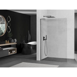 Mexen Kioto L Walk-in sprchová stena 50x200, transp., sivá kefa. 800-050-103-66-00