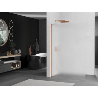 Mexen Kyoto L Walk-in sprchová stena 70 x 200 cm, mráz, ružové zlato - 800-070-103-60-30