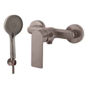 NIL Batéria sprchová s pev.držiakom-rozteč 150mm metal grey-kefovaná NL181.5/1MGK