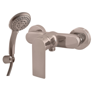 NIL Batéria sprchová so sprchou a pev.držiakom-rozteč 150mm metal grey-lesklá NL181.5/1MGL