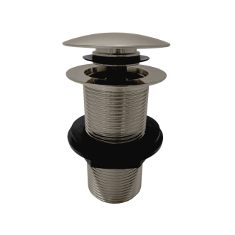výpusť umývadlová 5/4"-veľká neuzatvárateľná zátka-bez prepadu metal grey-lesklá MD0799MGL