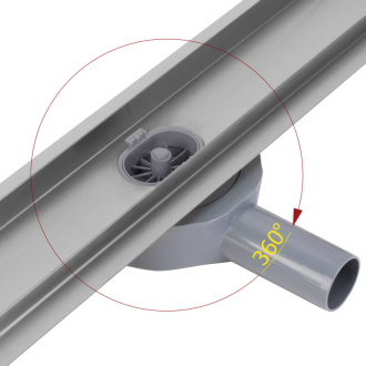 Rea NEOX PRO Odtokový žľab, kartáčovaný nikel 60 REA-G5807