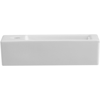 CERANO Keramické umývadlo Roberto, závesné ľavé biela lesklá 36,5x18 cm CER-417206L
