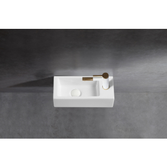 CERANO Keramické umývadlo Roberto, závesné pravé biela lesklá 36,5x18 cm CER-417209R
