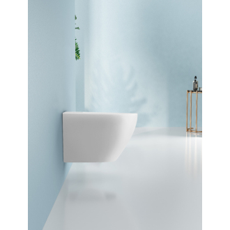 CERANO Keramický závesný bidet Fizo biela matná 36x37x49 cm CER-417413