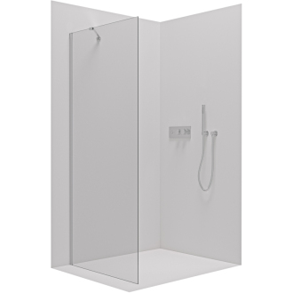 CERANO Sprchová zástena Antelo L/P chróm, transparentné sklo 100x190 cm pevná CER-432430