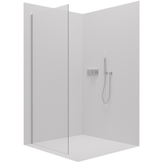 CERANO Sprchová zástena Lantono L/P chróm, transparentné sklo 70x195 cm pevná CER-431866