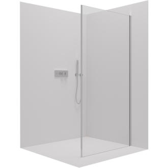 CERANO Sprchová zástena Porte L/P chróm, transparentné sklo 70x195 cm, pevná CER-413423