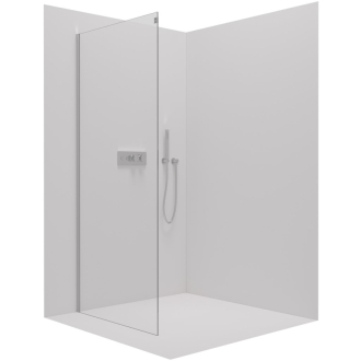 CERANO Sprchová zástena Santoro Ľ/P chróm, transparentné sklo 80x195 cm pevná CER-424975