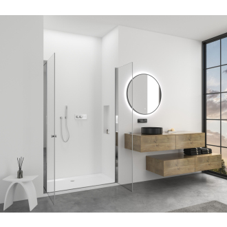 CERANO Sprchové 2-krídlové dvere Antelo L/P chróm, transparentné sklo 200x190cm CER-440411