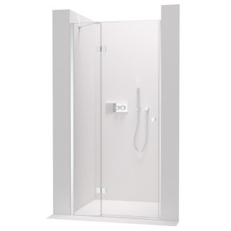 CERANO Sprchové krídlové dvere Marino L/P chróm, transparentné sklo 100x190 cm CER-420201