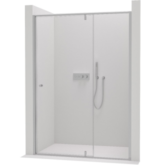 CERANO Sprchové krídlové dvere Santini L/P chróm, transparentné sklo 140x195 cm CER-426214