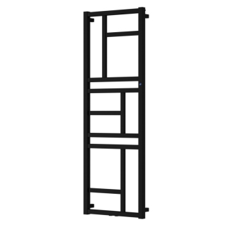 radiátor MONDRIAN 500 x 1440 mm, C31 black mat, stredové pripojenie 50 mm RADMON501431SP
