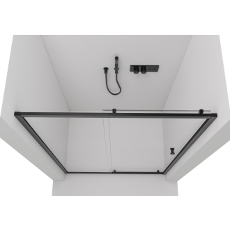 CERANO Sprchové pos.dvere Varone L/P čierna matná, transp.sklo 90x195cm CER-DY505B-90-195