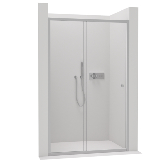 CERANO Sprchové posuvné dvere Varone L/P chróm, transp.sklo 110x195 cm CER-DY505-110-195