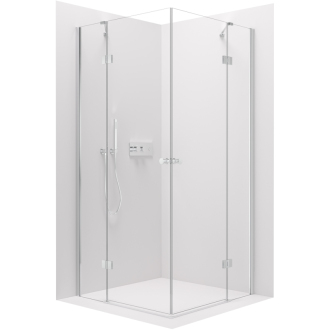 CERANO Sprchovací kút Marino Duo L/P chróm, transp.sklo 100x100 cm krídlový CER-422913