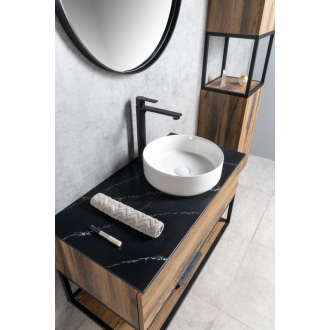 SKARA doska Rockstone 91,2x12x46cm, 0598 black attica CG026-0598