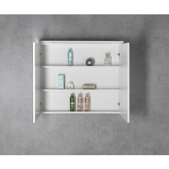 KAWA STRIP galerka s LED osvetlením 80x70x22cm, biela WGL80S
