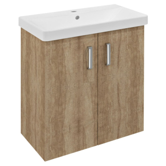 THEIA umývadlová skrinka 66,3x70x35cm, 2x dvierka, dub alabama TH072-2222