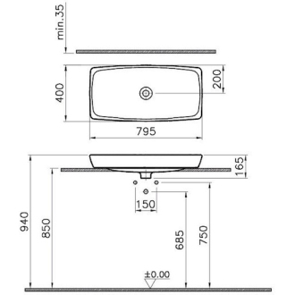 METROPOLE um. na dosku 80cm bez prepadu 5669-003-0016