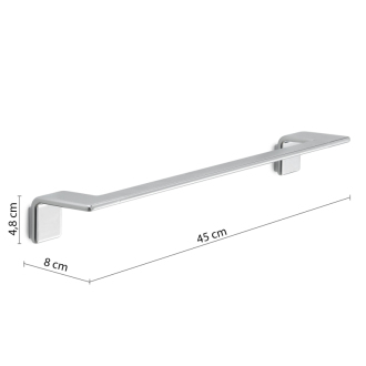 IL GIGLIO držiak uterákov 450x80mm, chróm A9214513