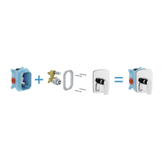 Ravak CL 066.00 Podomietková sprchová bez prepínača pre R-box X070089