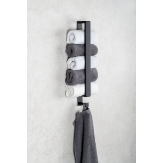STYLE držiak uterákov 400x30mm, čierna mat 11122110