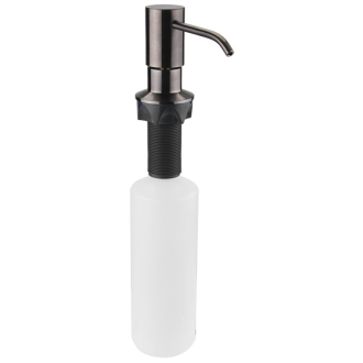 Zápustný dávkovač mydla, okrúhly, gun metal SP023GM