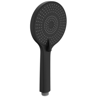 Ručná masážna sprcha, 3 režimy sprchovania, priemer 120 mm, ABS/čierna mat SK879B
