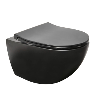 Sento zá WC sm.flush čer.mat 54cmvč.sed 7848-083-6147