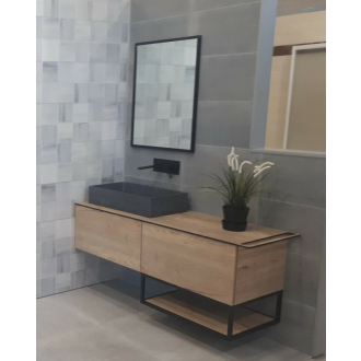 Zrkadlo v čiernom ráme 60x80 ALUZ6080C