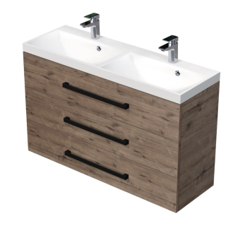 CUBE WC skrinka s um. 120x40x76,5 dub CUBE2C1203DW