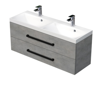 CUBE WC skrinka s um. 120cm betón CUBE2C120ZBE